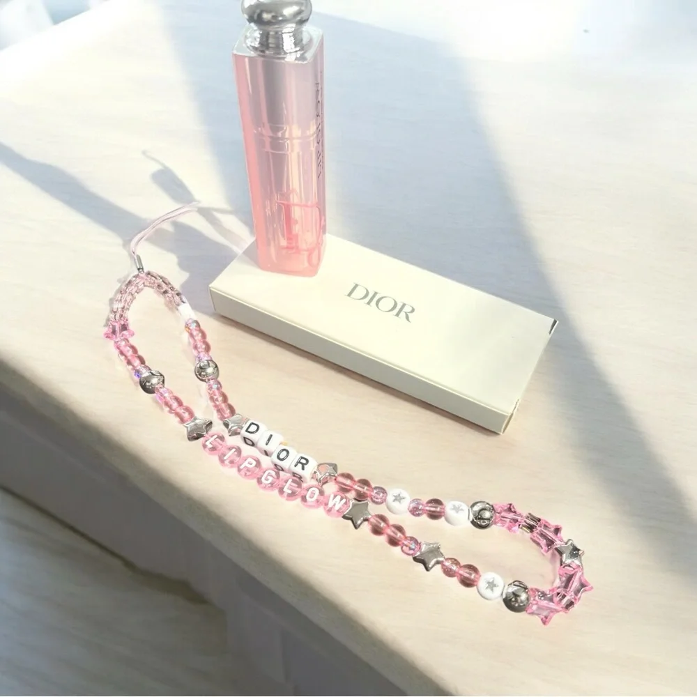 CHRISTIAN DIOR Bundle - DIOR Phone Charm AND Addict Lip Glow 015 Cherry